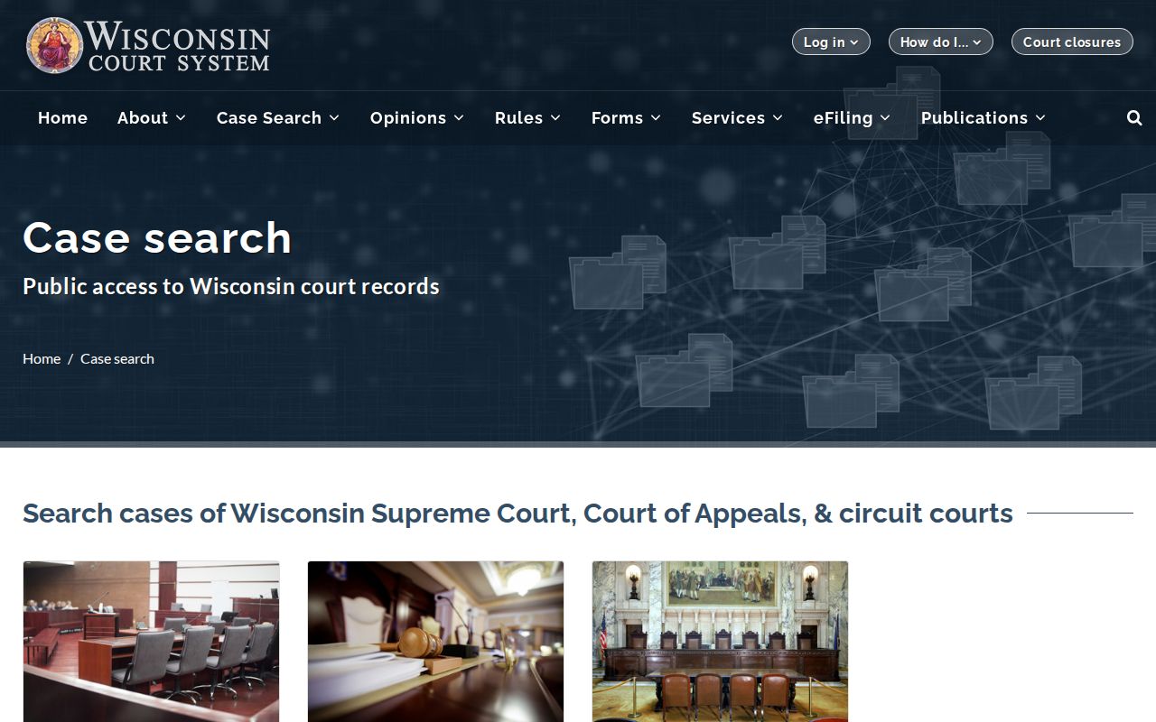 Sauk County court record lookup on Wisconsin Circuit Court Access